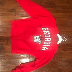 Retro Georgia champion crew neck size L Red
